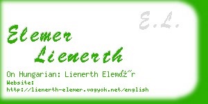 elemer lienerth business card